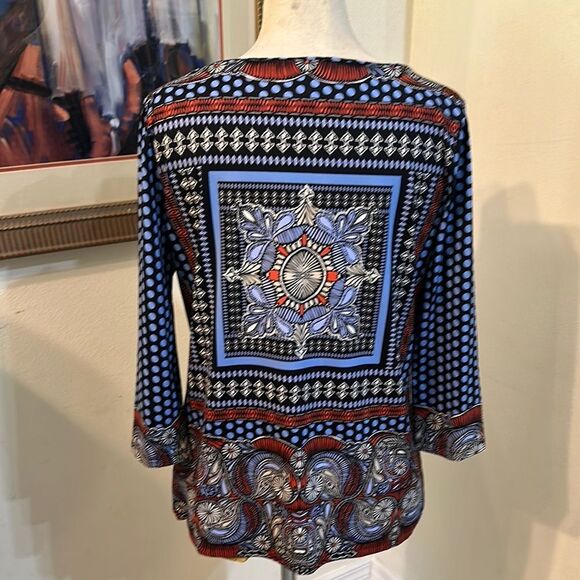 Charter Club Multi- Patterned Women's Top Size LP - Picture 12 of 13